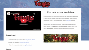 a screenshot of Fungus website